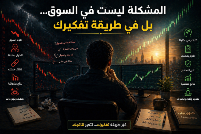 المشكلة ليست في السوق… بل في طريقة تفكيرك