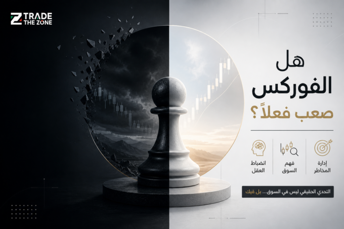 هل الفوركس صعب فعلاً؟ الحقيقة التي لا يشرحها أغلب المتداولين