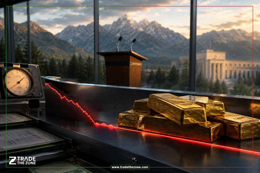 gold-steady-warsh-jackson-hole الذهب يستقر قرب 4590 دولارًا قبل خطاب وارش في جاكسون هول