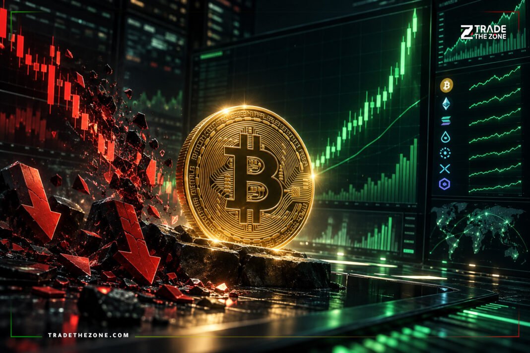 بيتكوين تتجاوز 85 ألف دولار مع انفجار تصفيات مراكز البيع