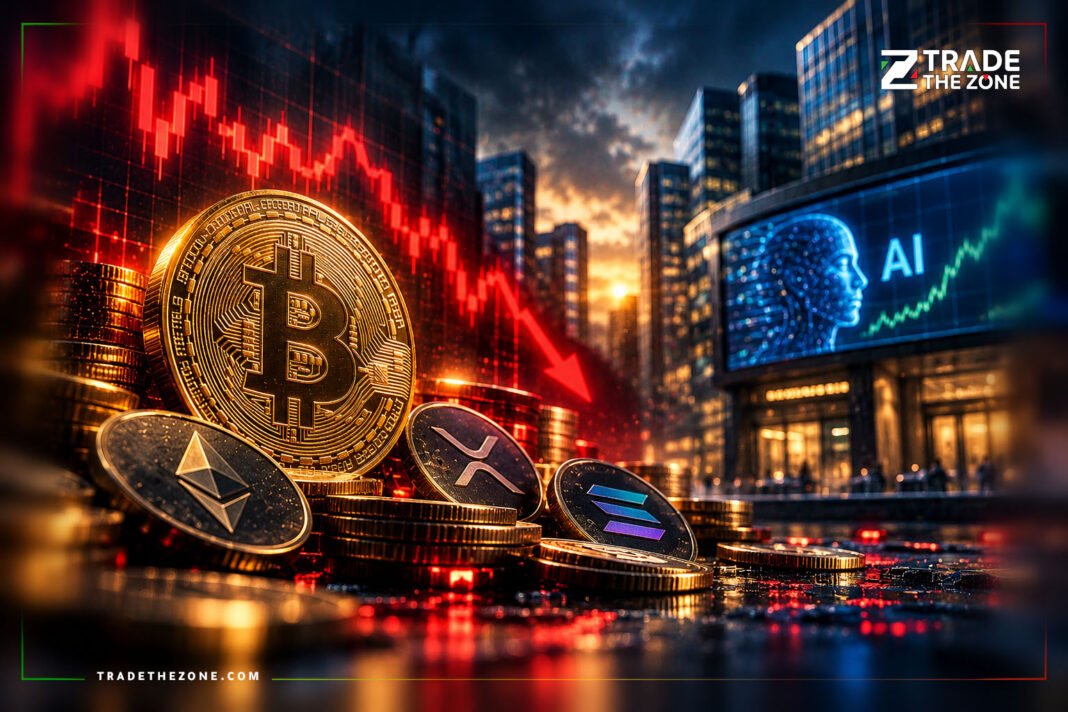 بيتكوين تهبط دون 80 ألف دولار وتتجاهل صعود أسهم التكنولوجيا قبل قرار الفيدرالي