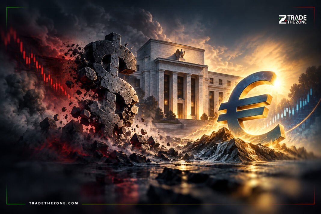 dollar-euro-fed-rate-bets-october-15-2026 الدولار يتراجع من قمة 18 شهرًا واليورو يستعيد مستوى 1.12 مع هدوء رهانات الفائدة