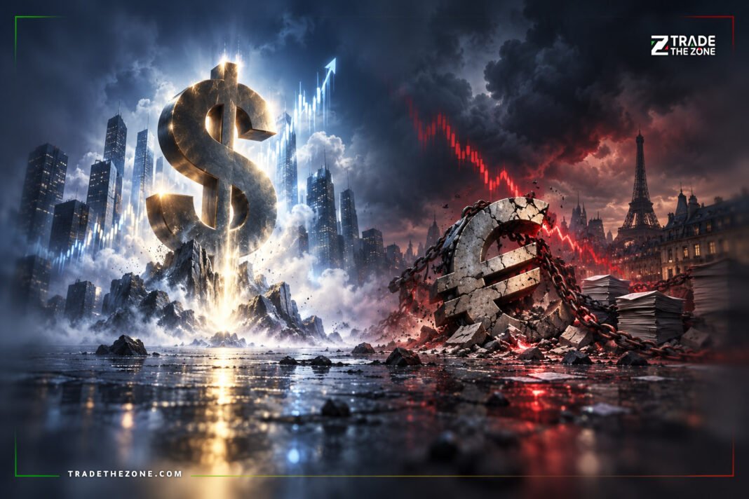 euro-dollar-france-yields-october-7-2026 الدولار يقفز واليورو يعود قرب قاع 17 شهرًا مع تصاعد ضغوط فرنسا والعوائد