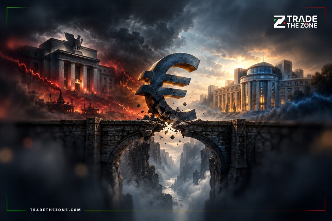 اليورو يتراجع قبل أسبوع حاسم مع قراري الفيدرالي وECB وعودة مستوى 1.10 إلى الواجهة
