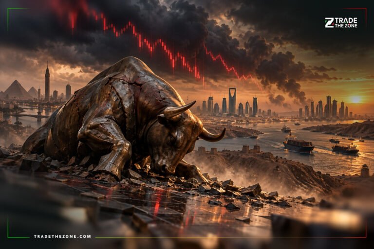 أسواق الخليج ومصر تتراجع مع تصاعد المخاطر الإقليمية واضطرابات الملاحة