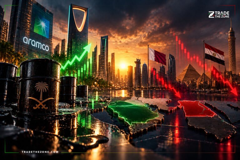 الأسواق العربية: النفط يدعم السوق السعودية بينما يهبط EGX30 بنسبة 2.6% مع تصاعد التوترات الإقليمية