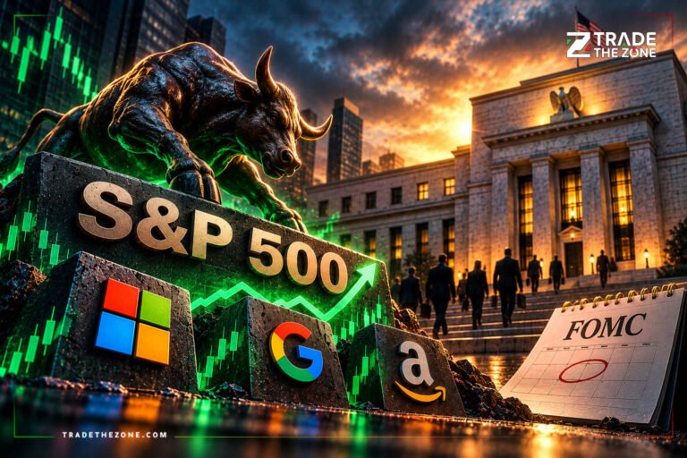 S&P 500 يدخل أسبوعًا حاسمًا مع قرار الفيدرالي وأرباح عمالقة التكنولوجيا